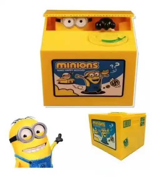 Minions Roba Monedas Alcancía Animada Electrónica