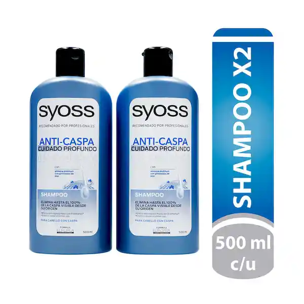 Syoss Shampoo Control Anti-Caspa Cuidado Profundo