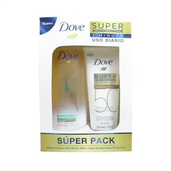 Dove Pack Shampoo Óleo Micelar + Super Acondicionador FN 50