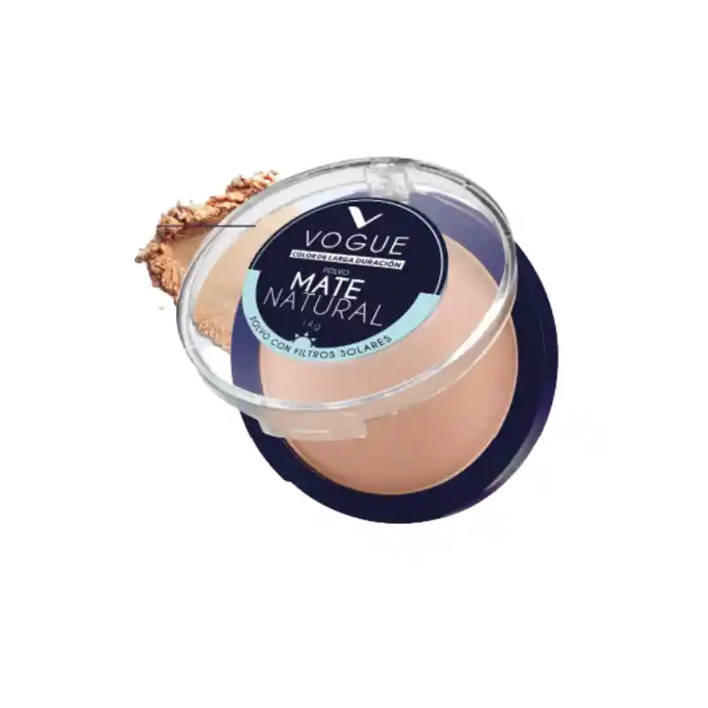 Vogue Maquillaje Polvo Compacto Mate Natural Moreno