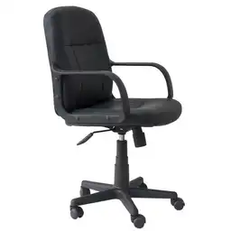 Design Rta Silla De Oficina Pvc Negra