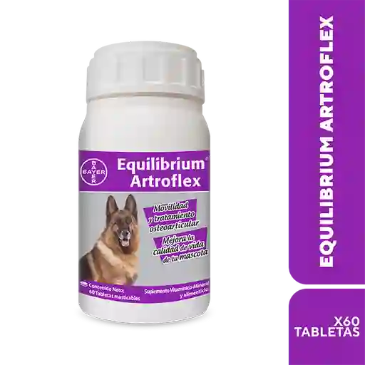 Equilibrium Artro Suplemento Multivitamínico para Perros (110 mg/130 mg/110 mg/86.1 mg)