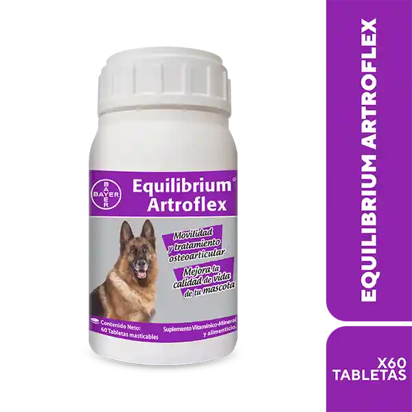 Equilibrium Artro Suplemento Multivitamínico para Perros (110 mg/130 mg/110 mg/86.1 mg)