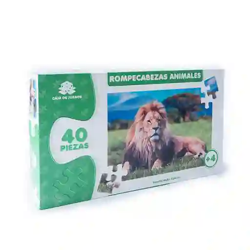 Caja de Juegos Rompecabezas Colección Animales León