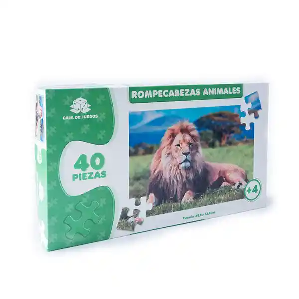 Caja de Juegos Rompecabezas Colección Animales León