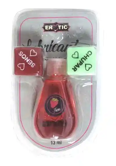 Lubricante Íntimo Erotic Saborizado Con Dados