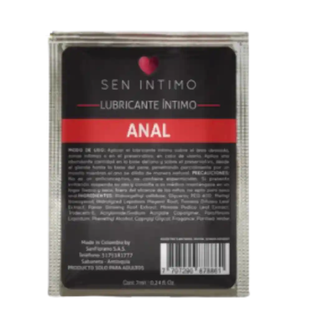 Lubricante anal 7ml