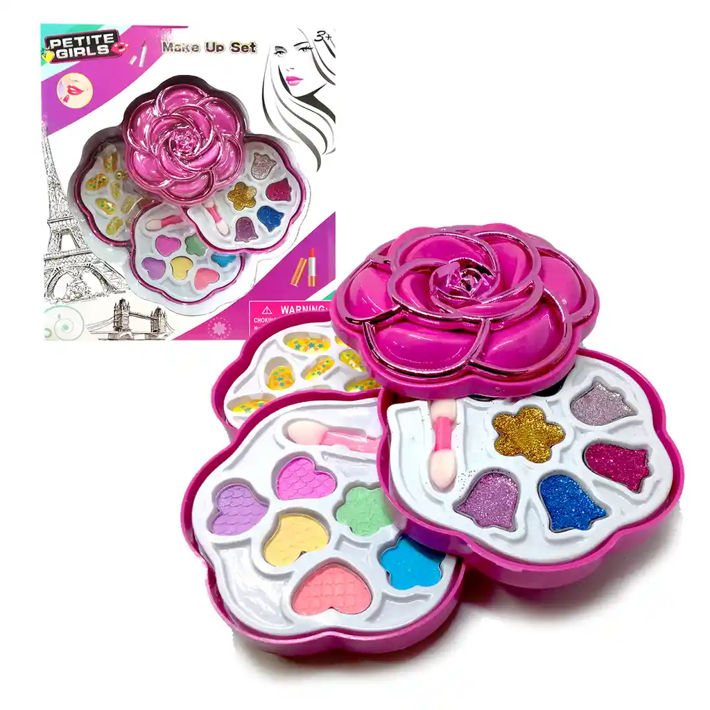 Kit Maquillaje Infantil Juguete Niñas, Maquilla Real