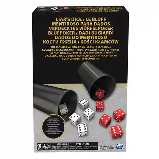 Set De Dados Blanco Y Rojo Juego Cacho