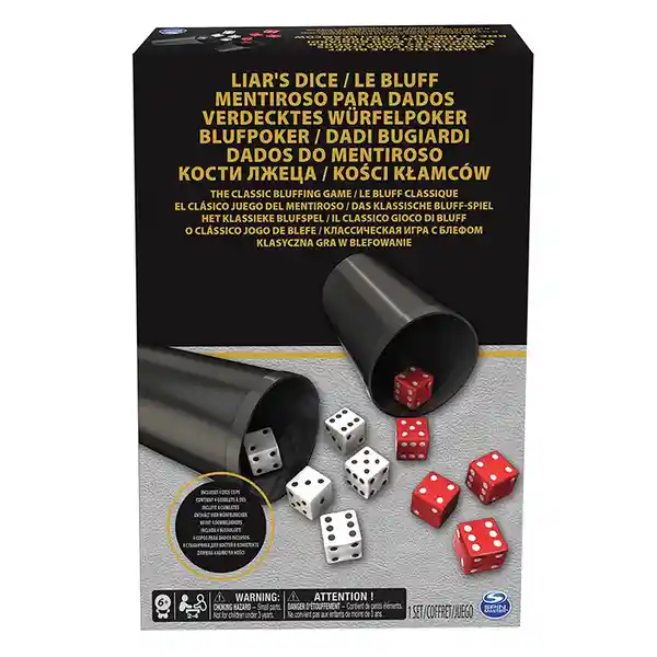 Set De Dados Blanco Y Rojo Juego Cacho