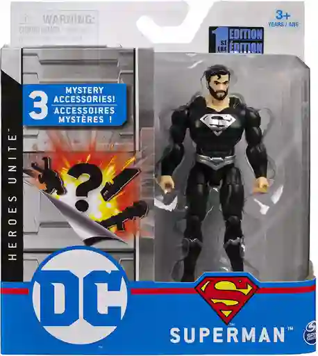 Spin Master Figura de Acción Super Man Dc 4 C/3 Acc Surt