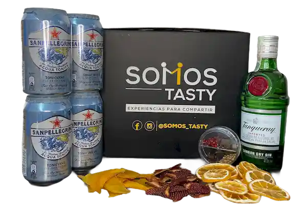 Tanqueray London Dry Gin Kit Tasty Tonic Y San Pellegrino 7 Cocteles