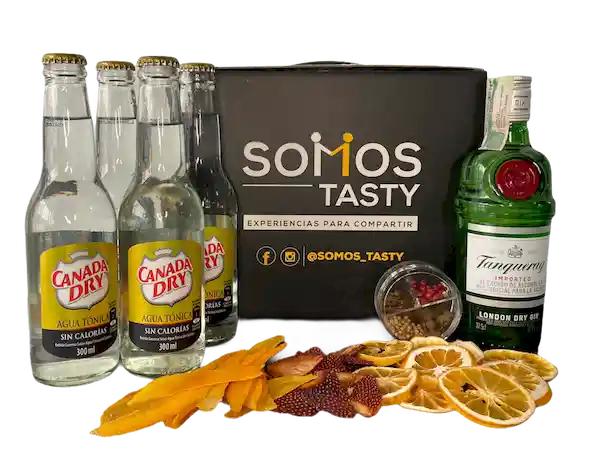 Tanqueray London Dry Gin Kit Tasty Tonic Y Canadá 7 Cocteles