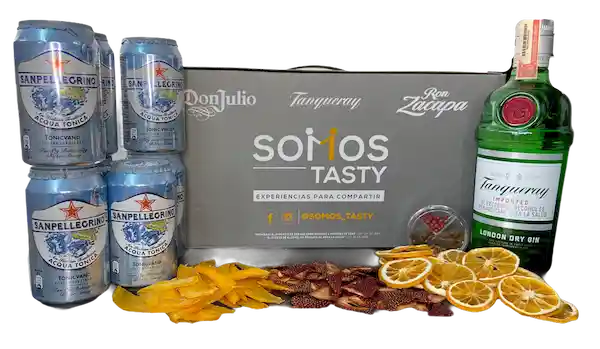 Tanqueray London Dry Gin Kit Tasty Tonic Y San Pellegrino 15 Cócteles