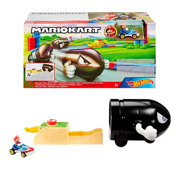 Hot Wheels Pista de Carreras Mario Kart Bullet Bill