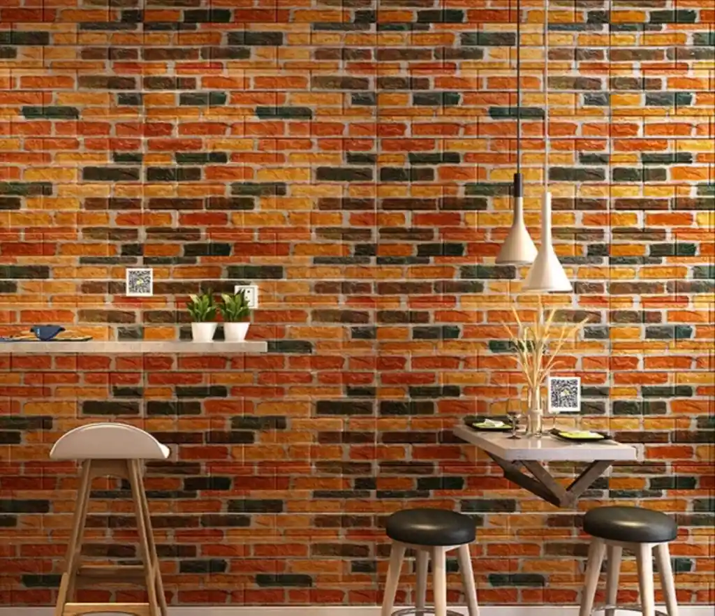 LADRILLO AUTENTICO PANEL AUTOADHESIVO 3D PVC