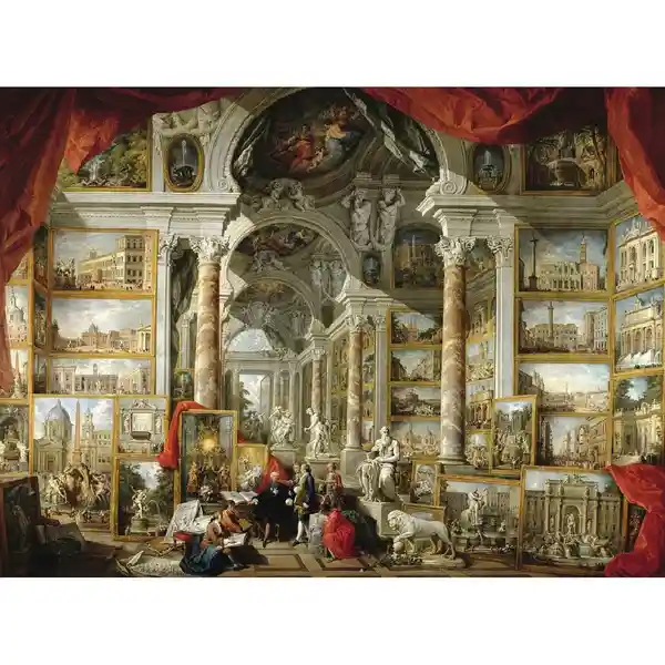 Rompecabezas 2000 Piezas / Fichas Modern Rome De Giovanni Pannini Grande