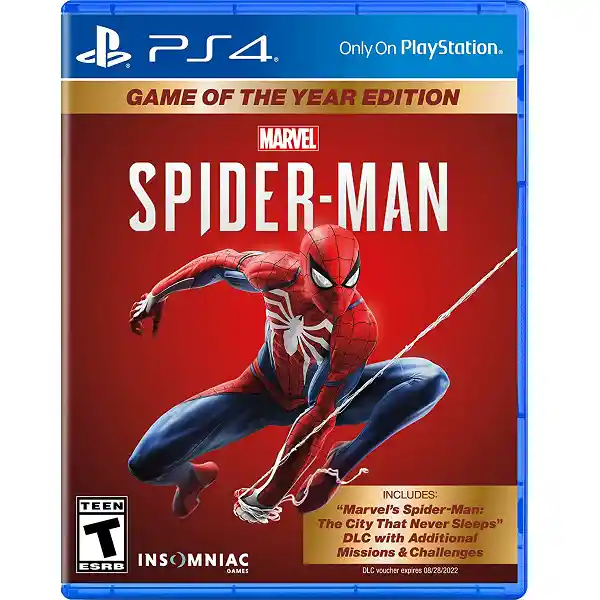 Ps4 Videojuego Spiderman Game Of The Gear
