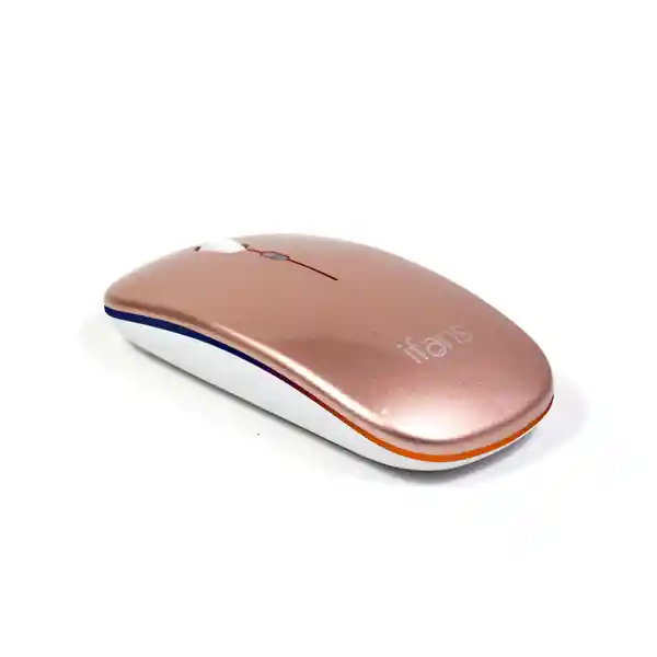 Ifans Mouse Inalámbrico If-240 Con Luz Rosado