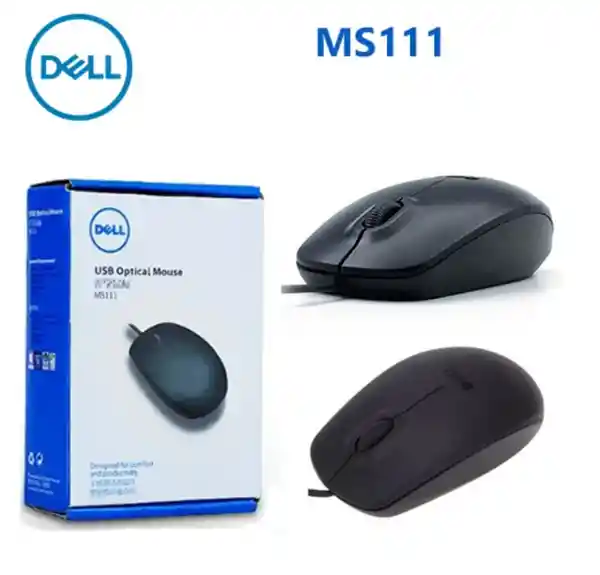 Dell Mouse Óptico Usb 3 Botón Dell Ms111