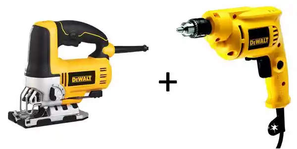 Dewalt Combo Sierra Caladora Orbital + Taladro Rotación Vvr