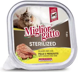 Migliorgatto Alimento para Gatos Sterilized Sabor a Pollo y Jamón