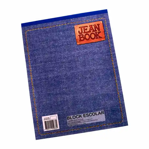 Jean Book Block Escolar Blanco