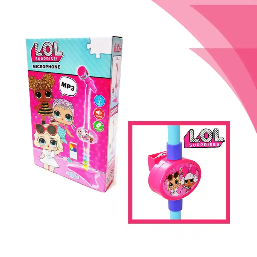 Lol Micrófono Niña Luz Mp3 Mobile Conexión Infantil Juego