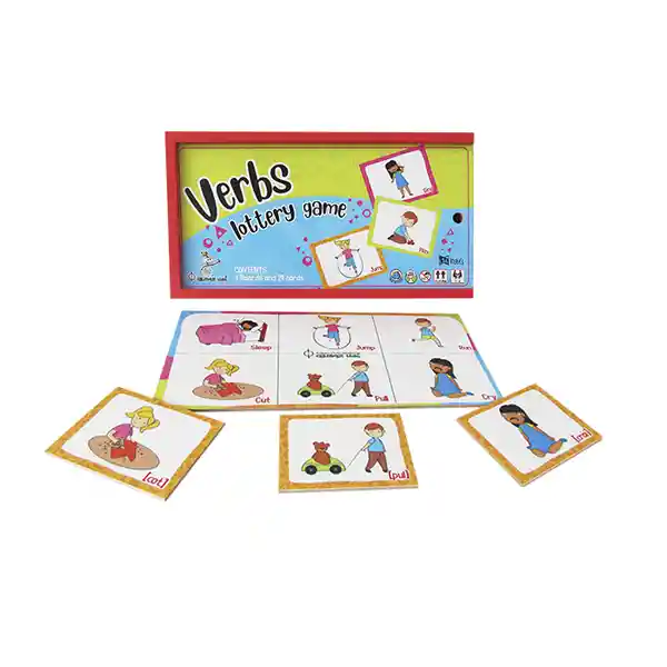 Lotería de Verbos en Inglés Para Niños