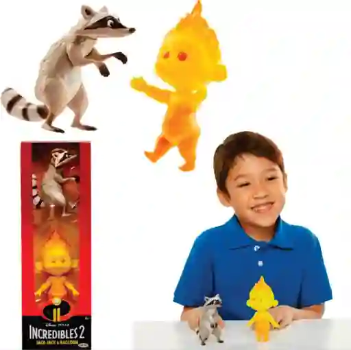 Increibles Figuras Jack-jack Y Raccoon
