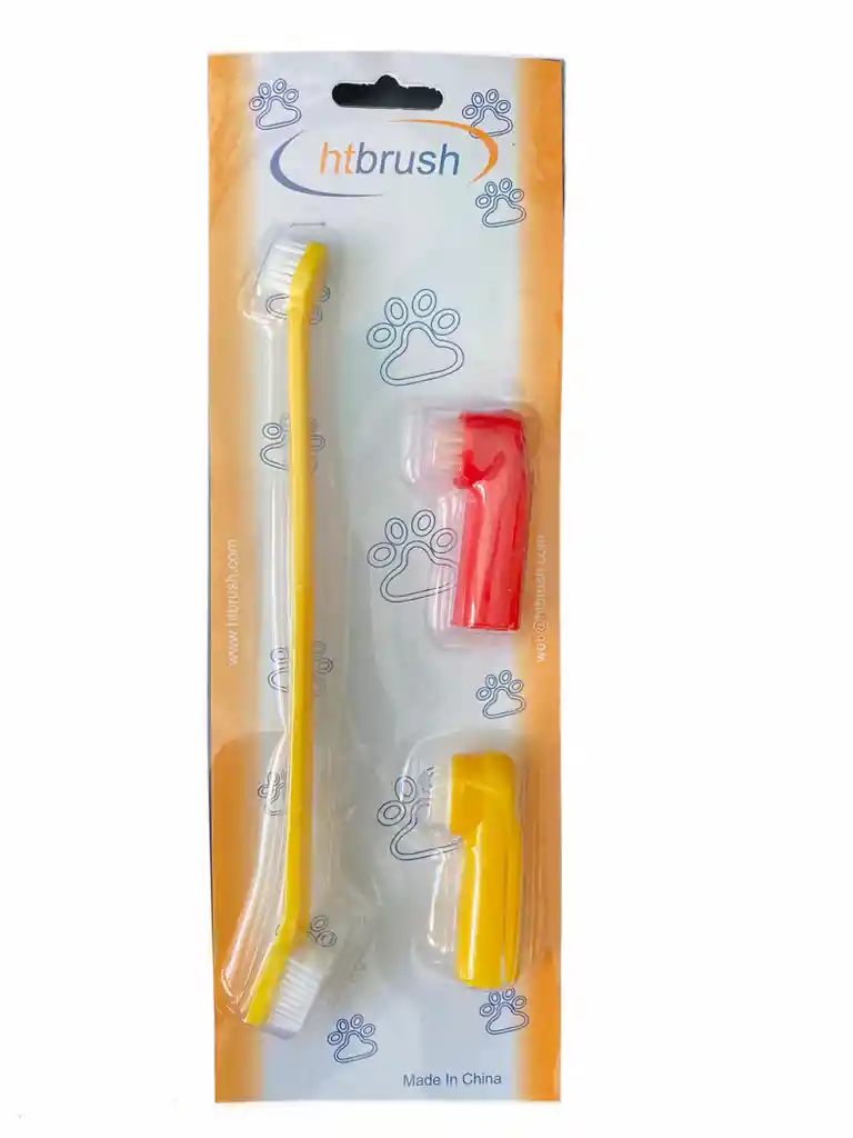 Kit cepillos de dientes para perros y gatos 