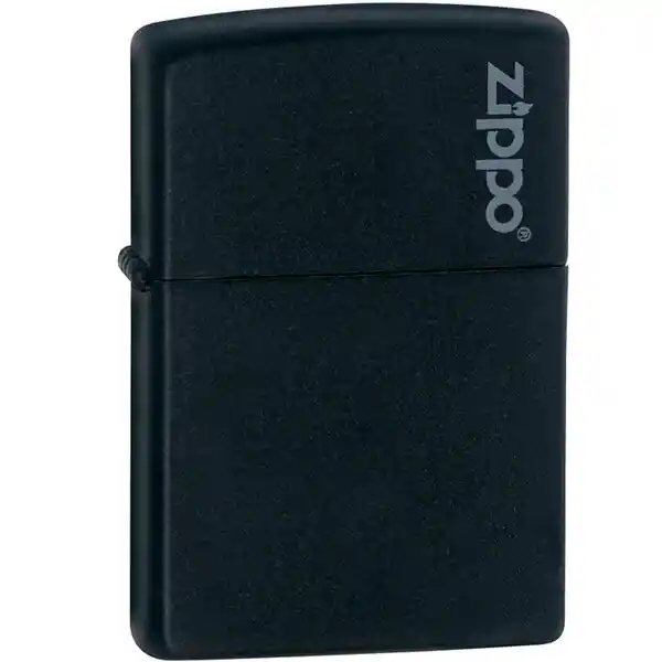 Encendedor Zippo Negro Mate Logo