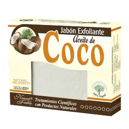 Natural Freshly Jabón Exfoliante Aceite de Coco 