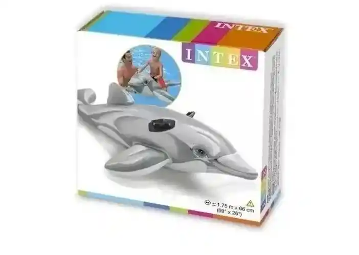 Intex Flotador Gigante De Delfín Original . 1.75 Cm De Largo