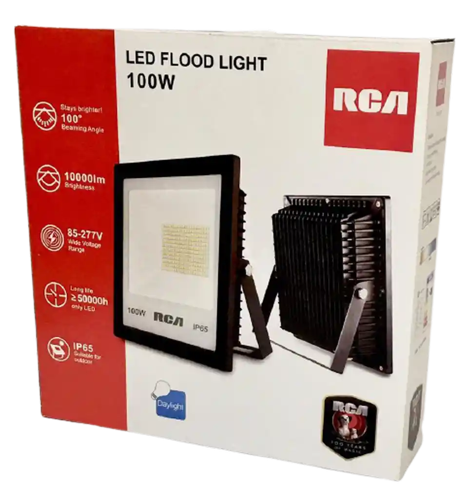 REFLECTOR LED SMD RCA 100W LUZ BLANCA 10000LM 87/277V 