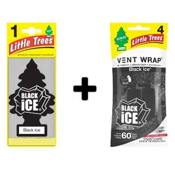 Little Trees Kit Ambientador Black Wrap Ice