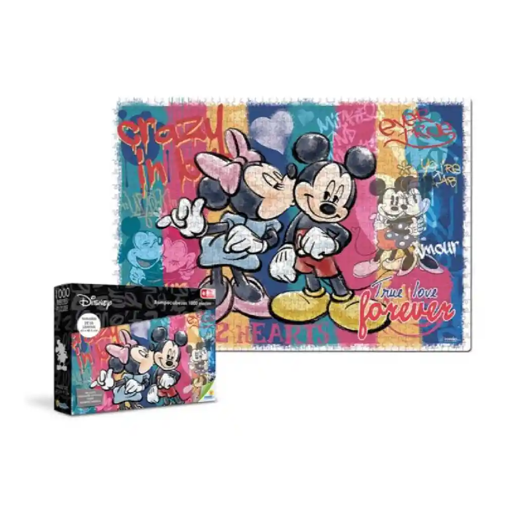 Rompecabezas X 1000 Piezas Mickey & Minnie