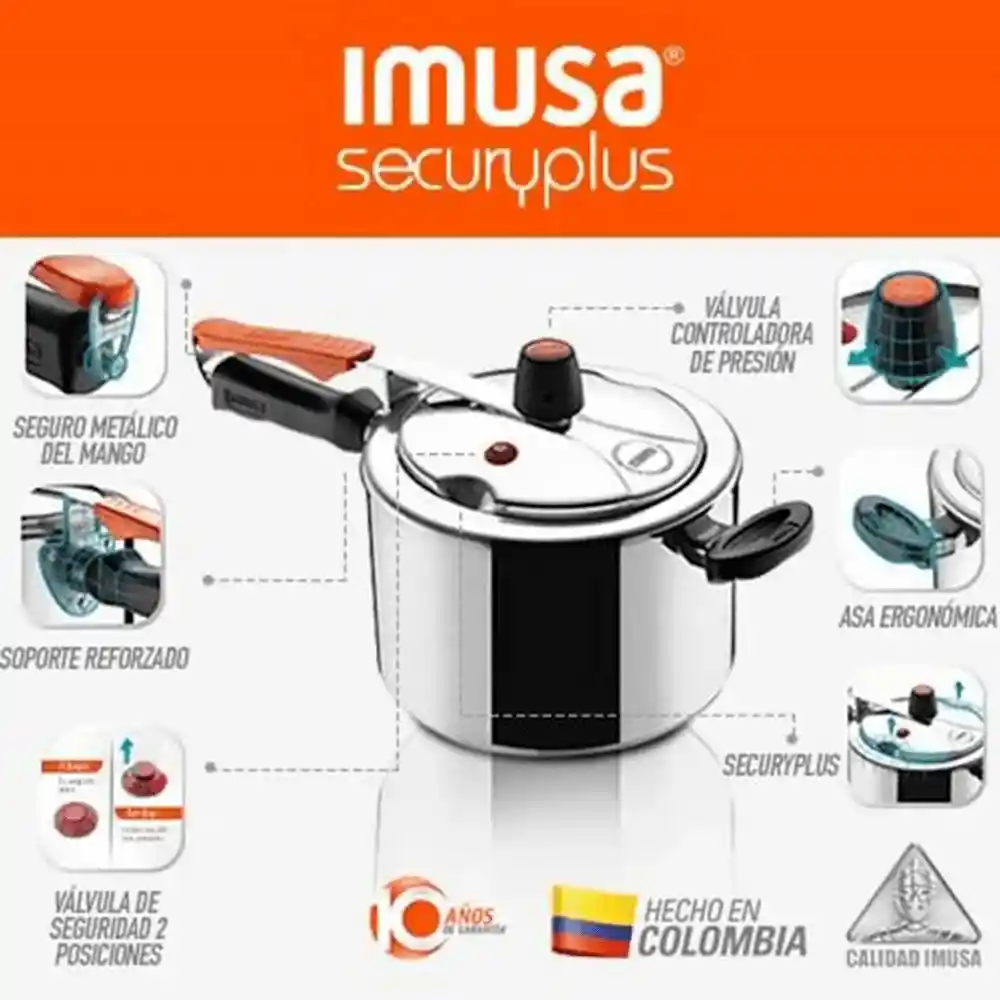 Olla A Presión Securyplus - 7 LT