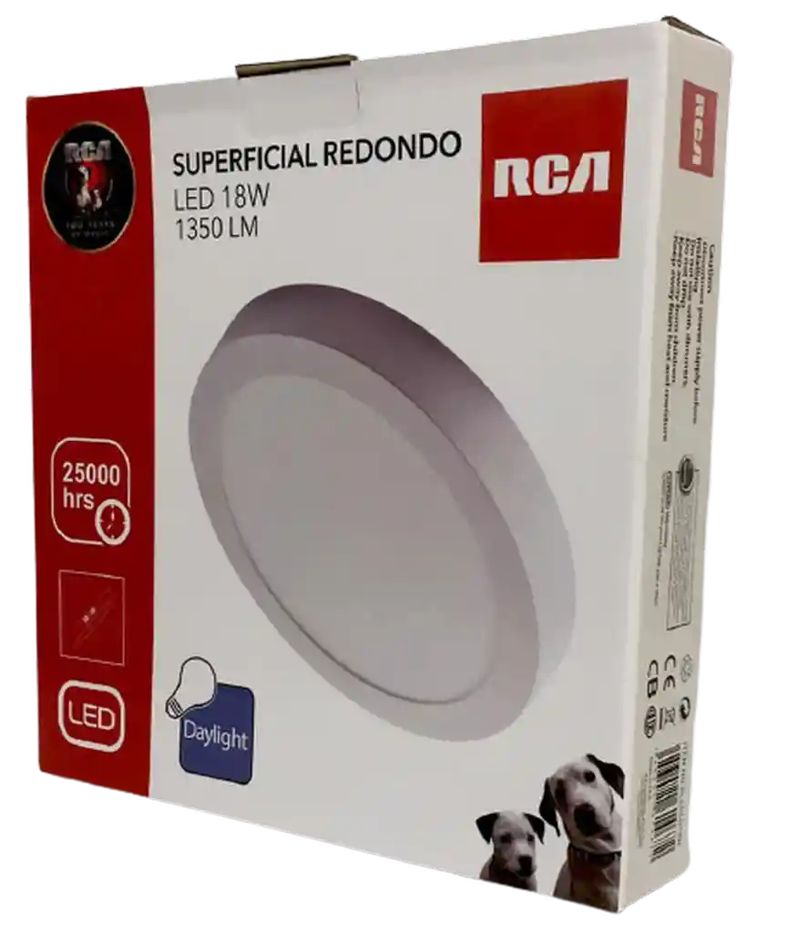 RCA Lampara Superficial Redonda Led