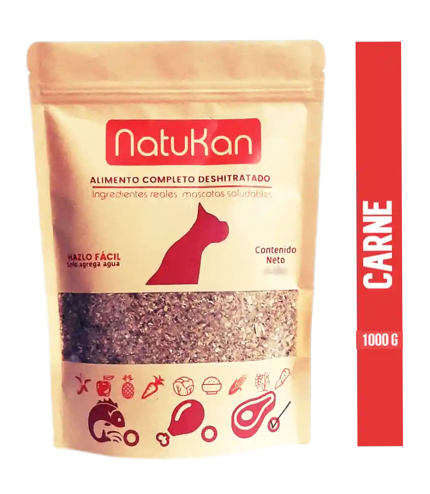 Natukan Alimento Deshitratadocarne Adult 1 Kg