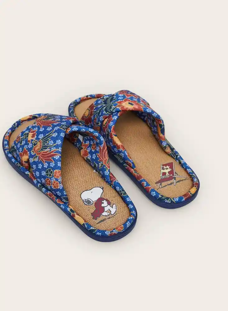 Pantuflas Diseño snoopy tropical