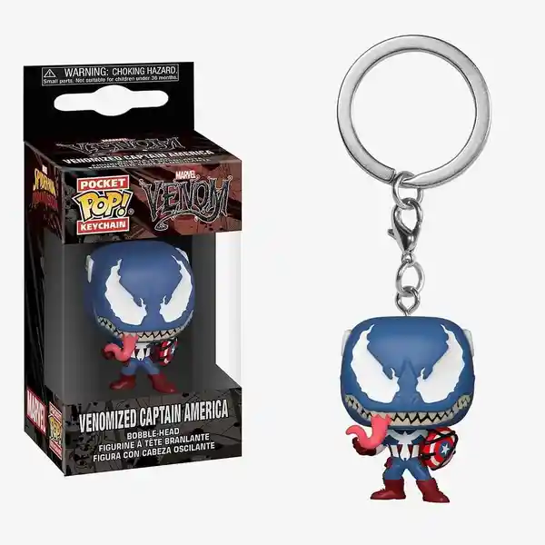 Marvel Funko Llavero Pop Comics Venomized Capitán América