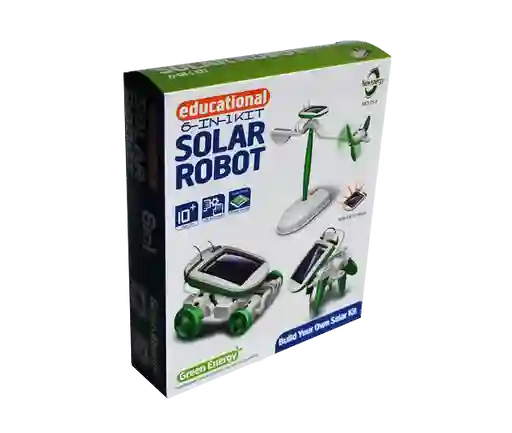 Reditoys Juguete Robot Solar 6 En 1 Be Green