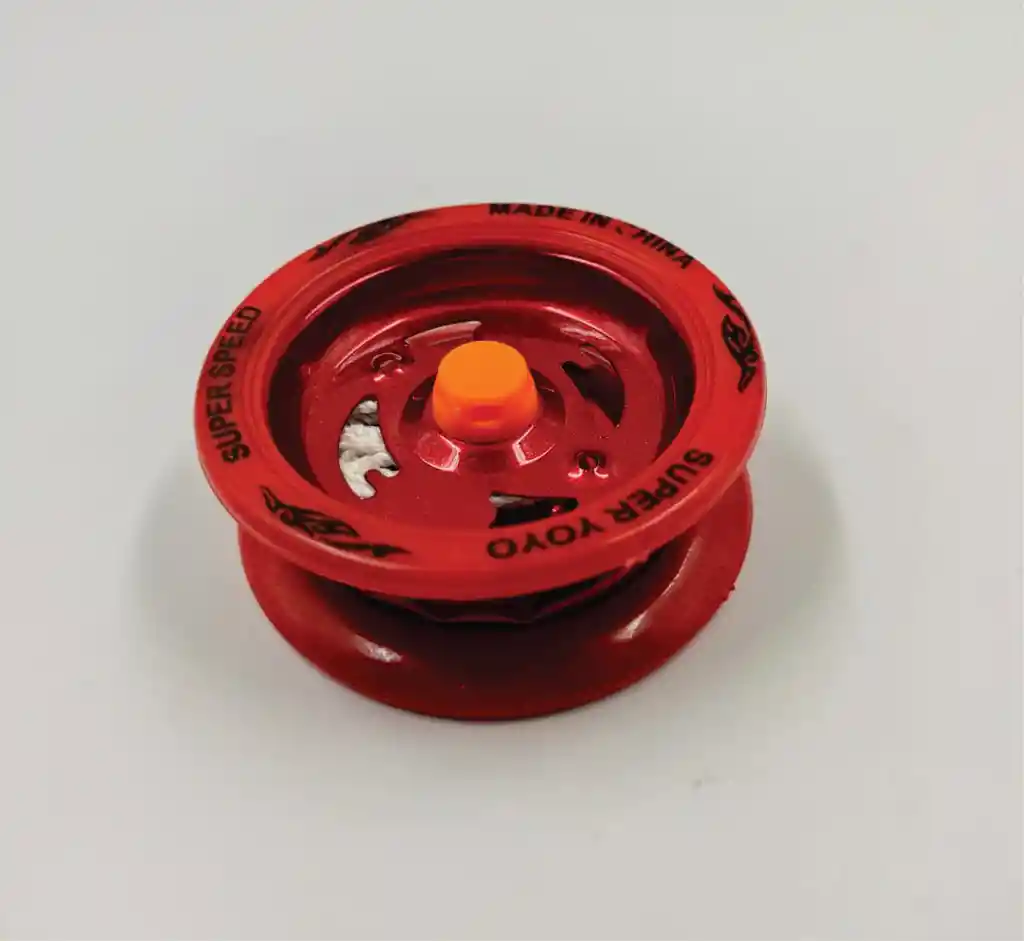 Yoyo Metálico Fino Rojo