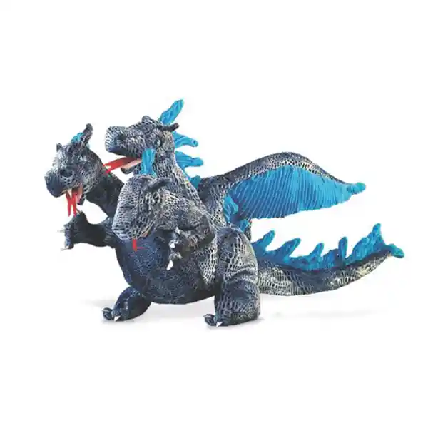 Folkmanies Peluche 2387 Blue Three Headed Dragón