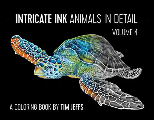Intricate Ink Animals in Detail Volume 4 - Tim Jeffs