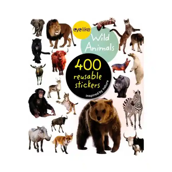 Workman Stickers Reusable Wild Animals Animales Salvajes