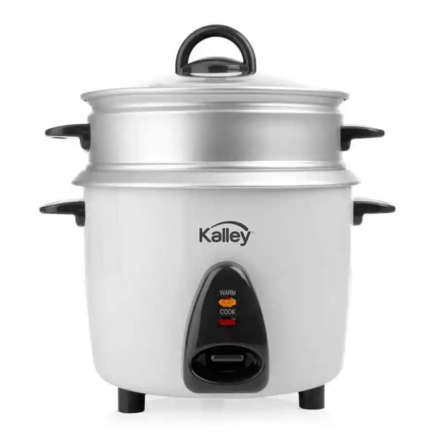 Kalley Olla Arrocera Con Vaporera Blanca