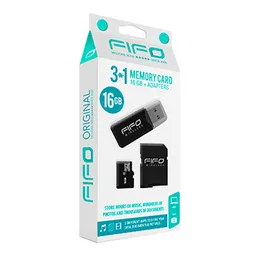 Memoria 3 en 1 FIFO / 16GB / USB / Adaptador SD