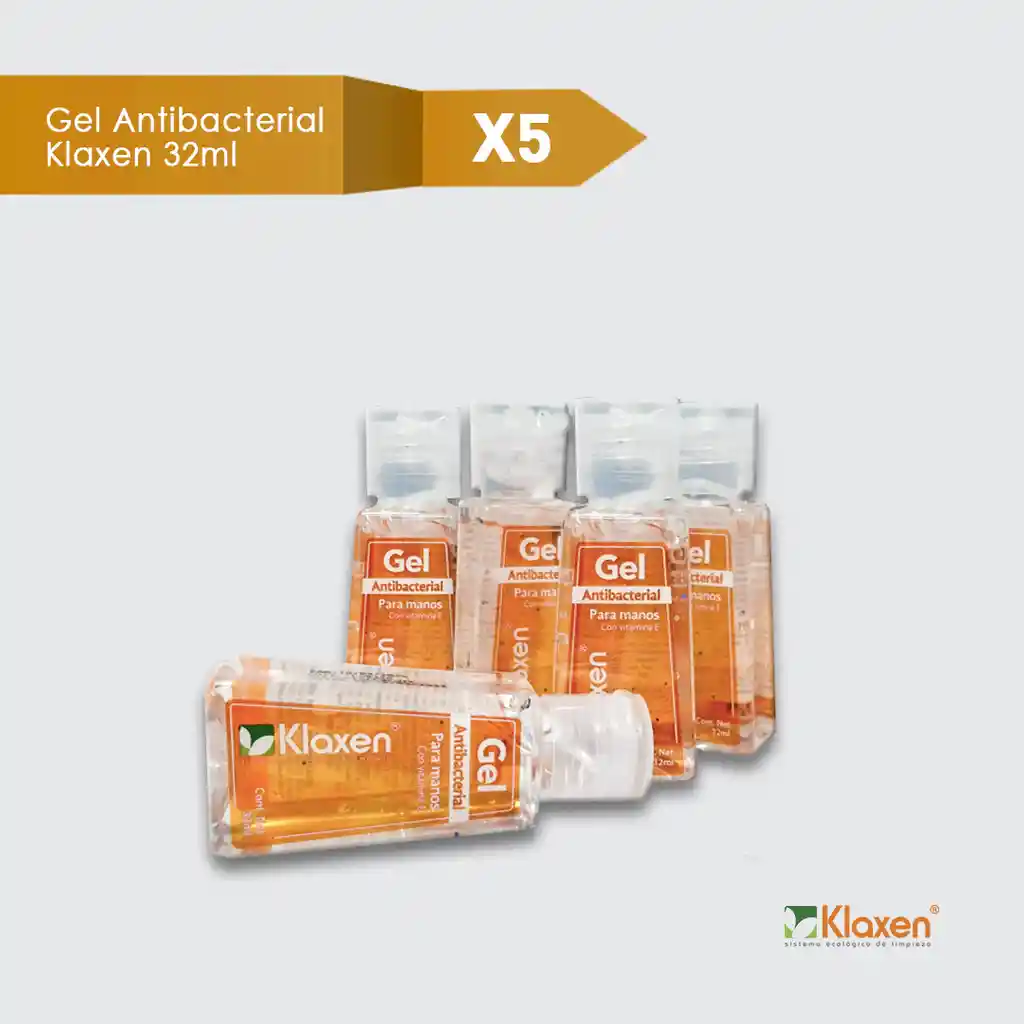 Gel antibacterial al 70%: Saniklax PACK X 5